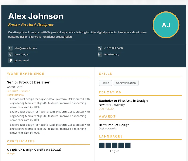Free Online Resume Builder — iLuvRESUME screenshot 18