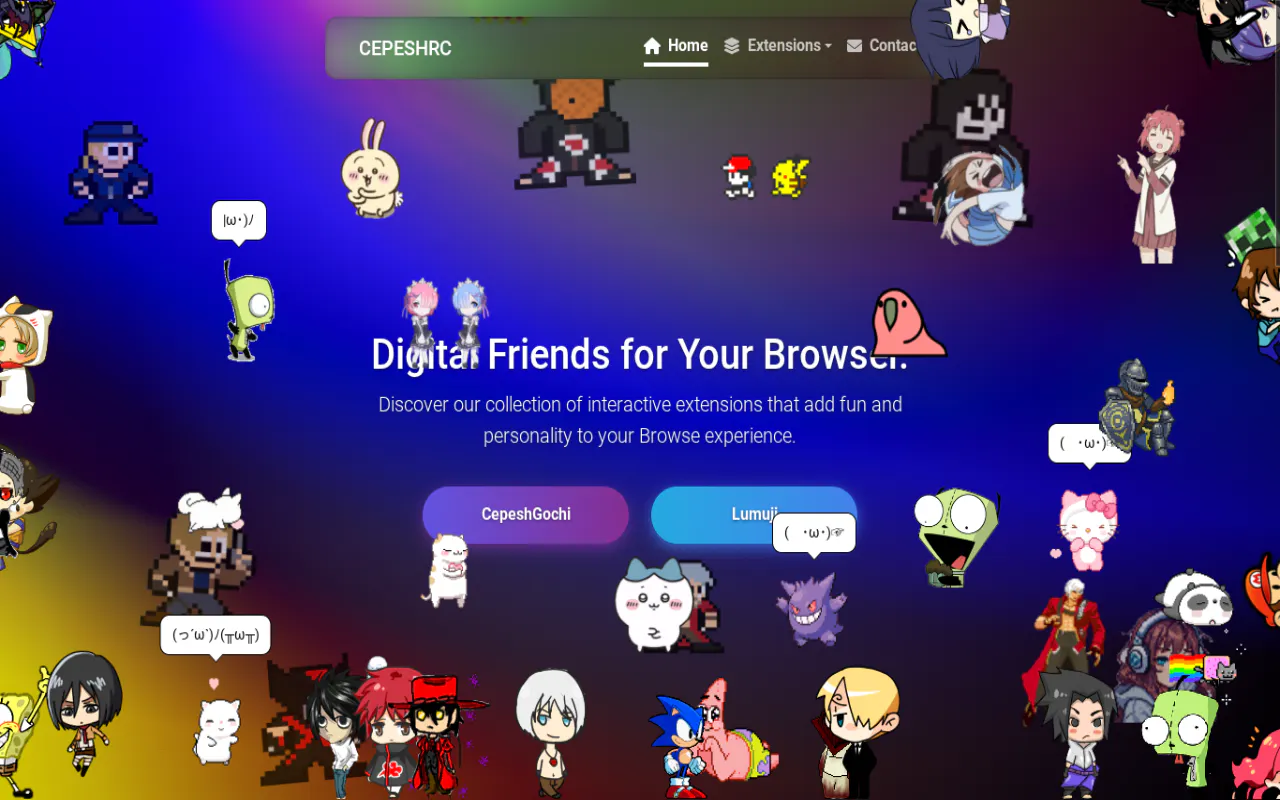 Shimeji & GIF Interactive Browser Pets screenshot 5
