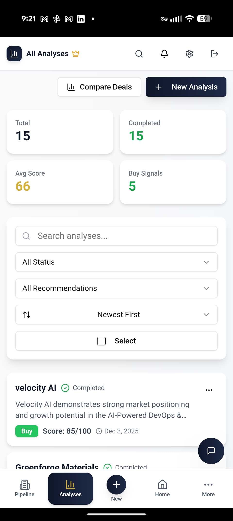 Dealforge AI – M&A OS with Red Team gallery image