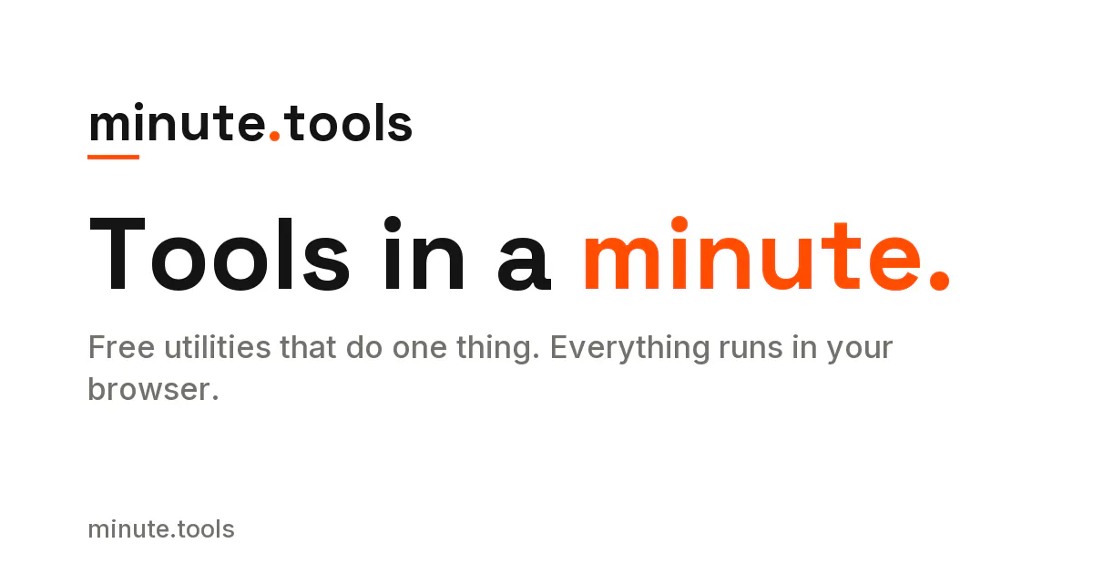 minute.tools gallery image