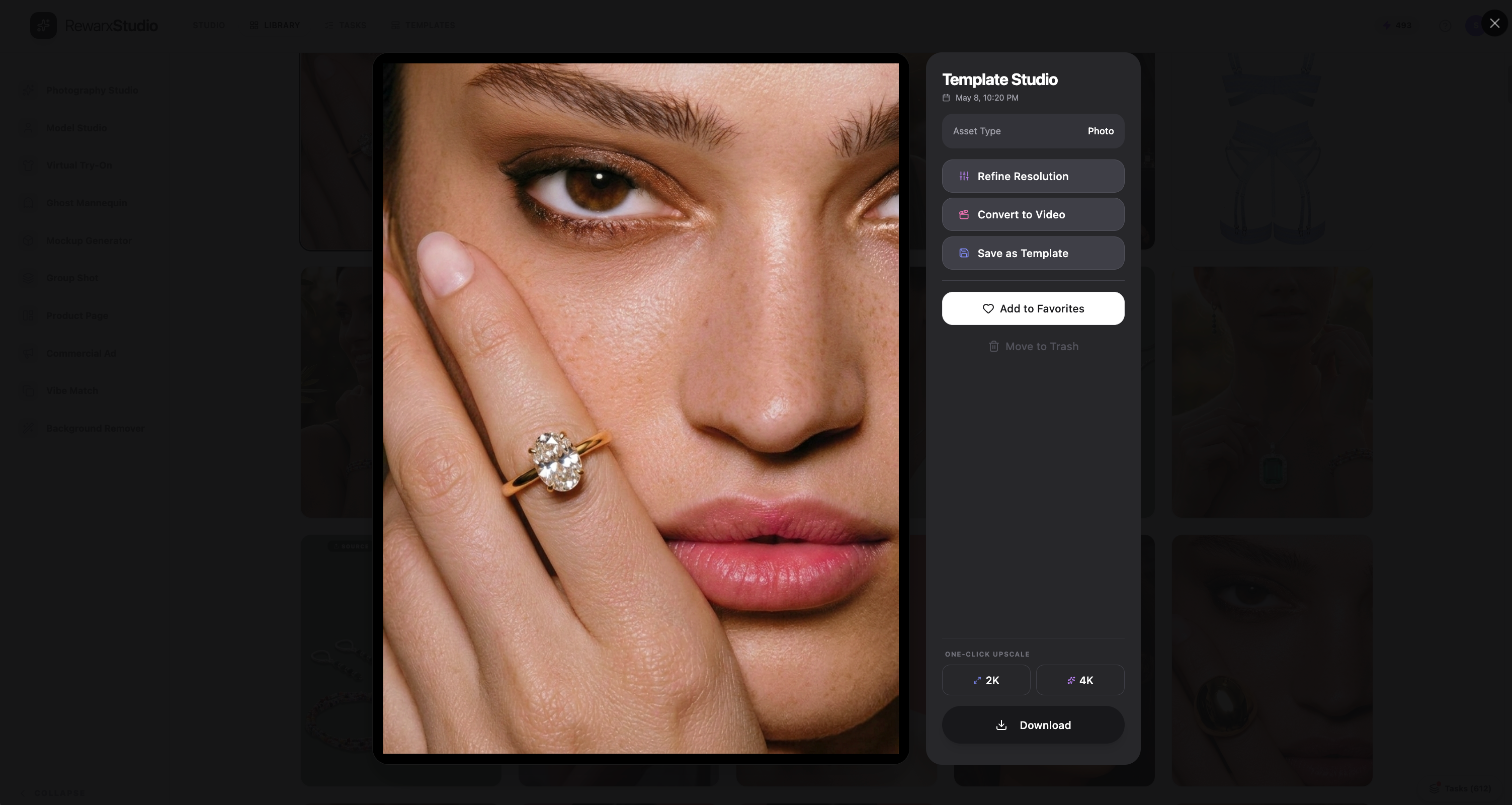 Rewarx Studio AI Product Photography App gallery image