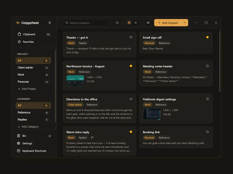 Copychest screenshot 5