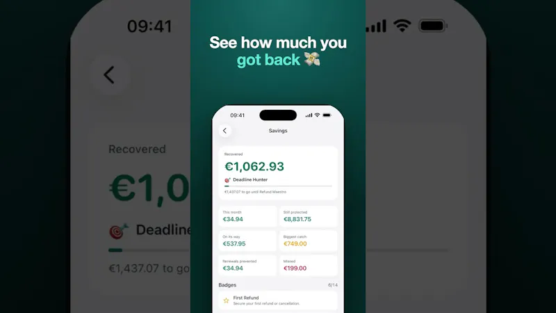Refund Radar screenshot 1 (video preview)