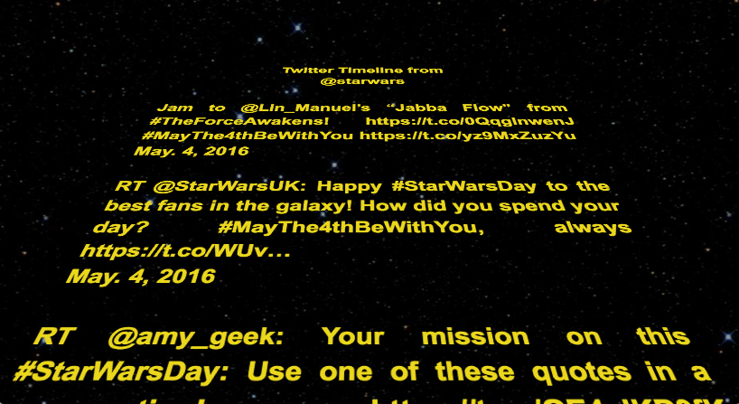 StarWarsTwitter.js gallery image