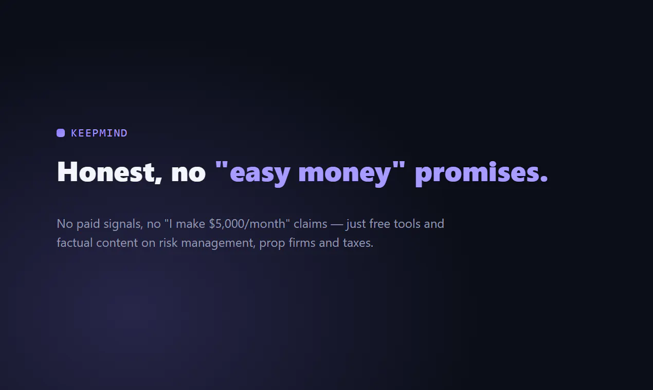 KeepMind — Trading Risk Tools gallery image