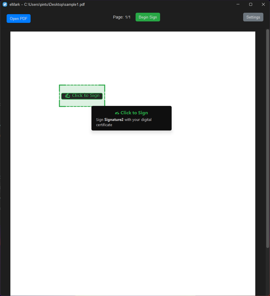 Trexo PDF Signer - Screenshot 2 showing product features and functionality