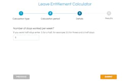 Holiday Entitlements Calculator media 1