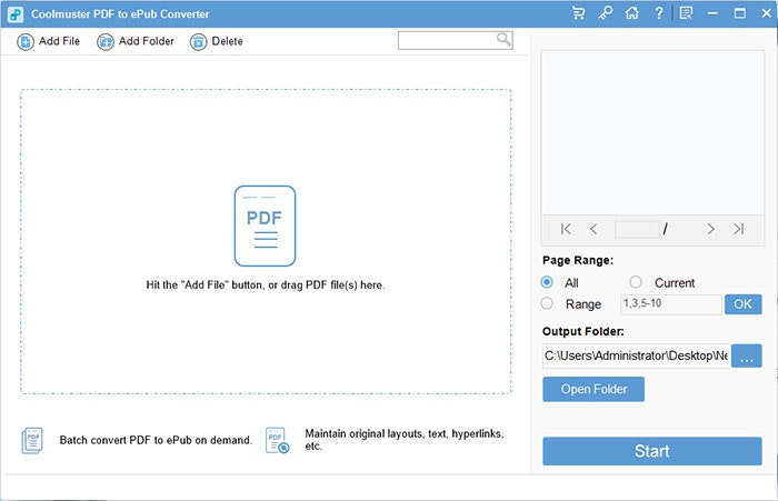 CoolMuster PDF zum Epub -Konverter Medien 5