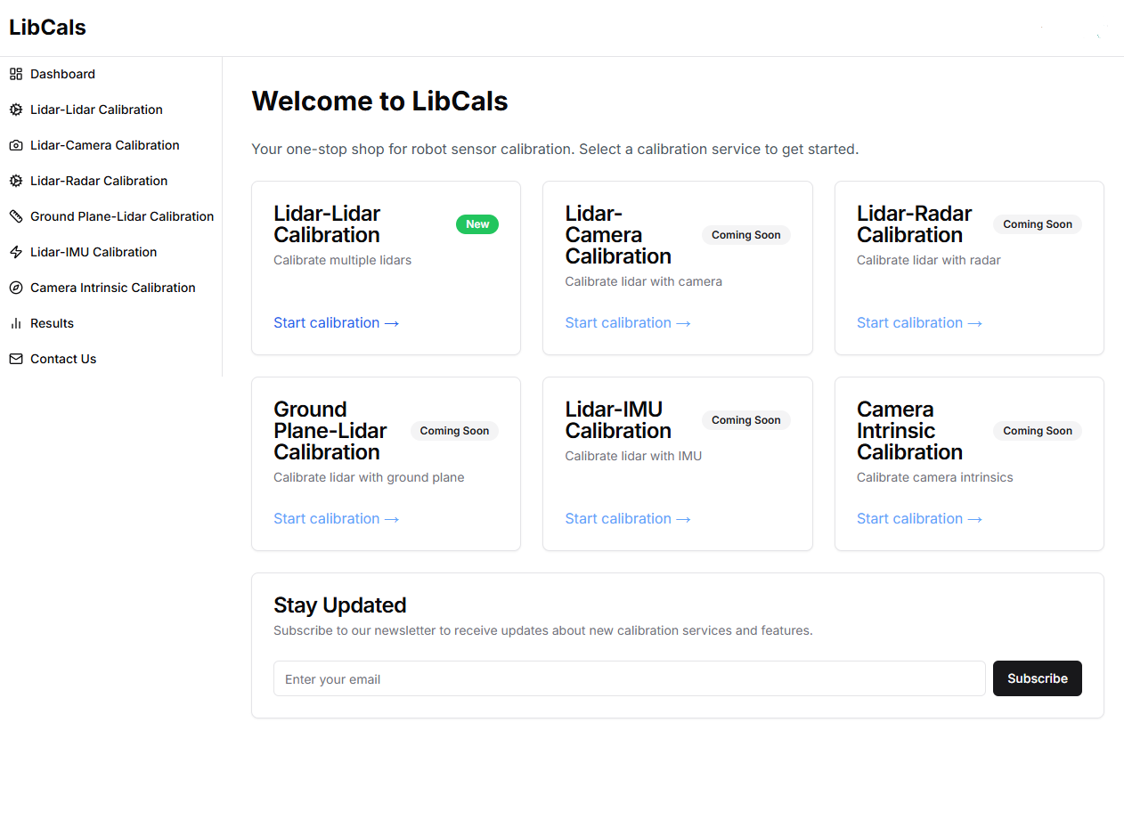 وسائط libcals - مجموعة معايرة متعددة المستشعر للروبوتات و AV-S. 2