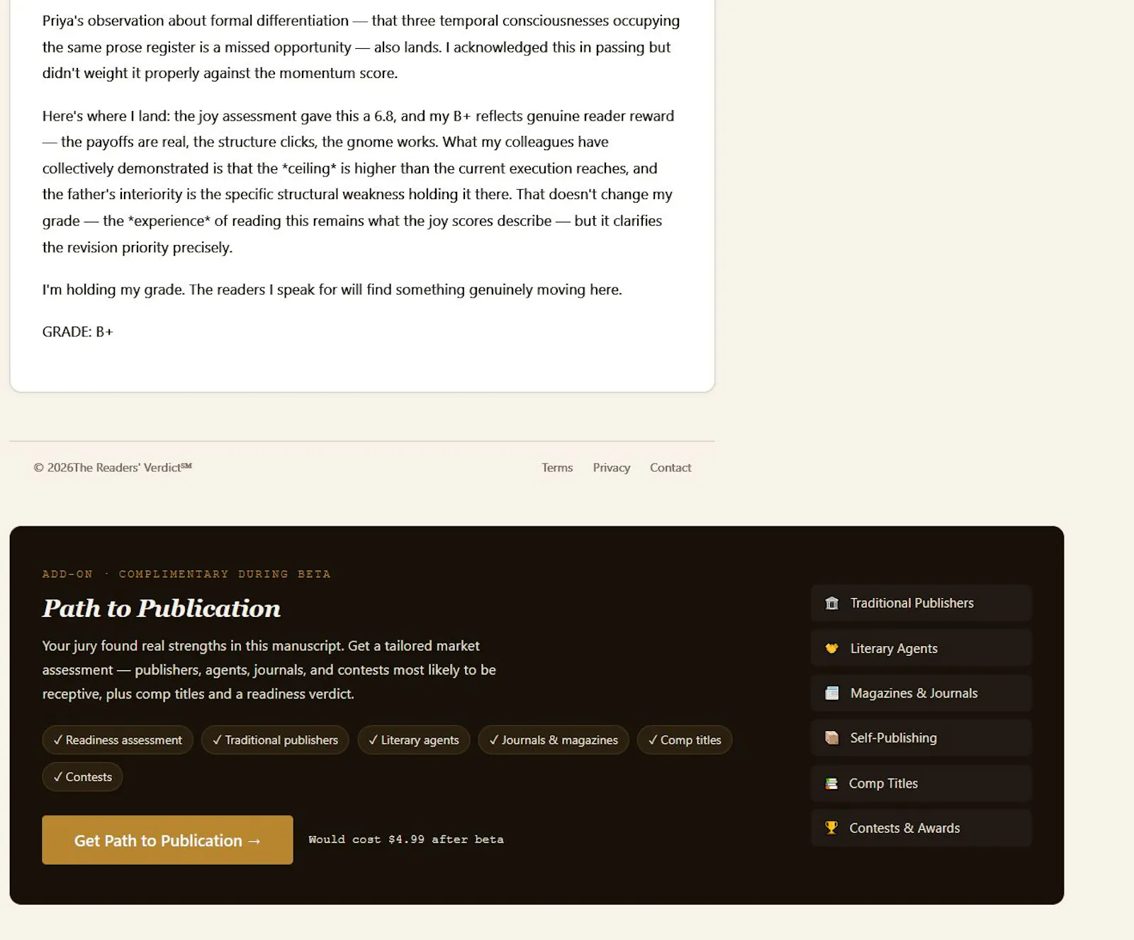Readers' Verdict screenshot 8