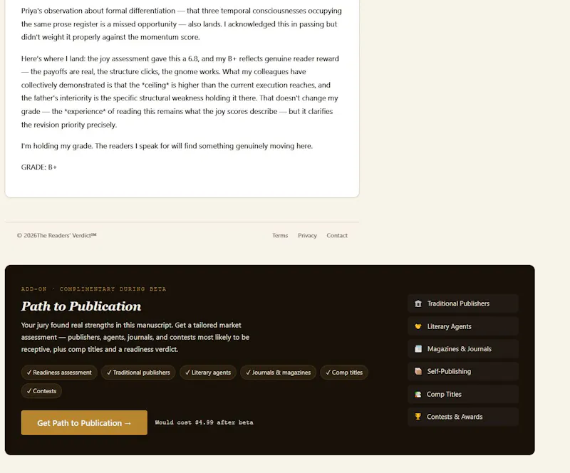 Readers' Verdict screenshot 8