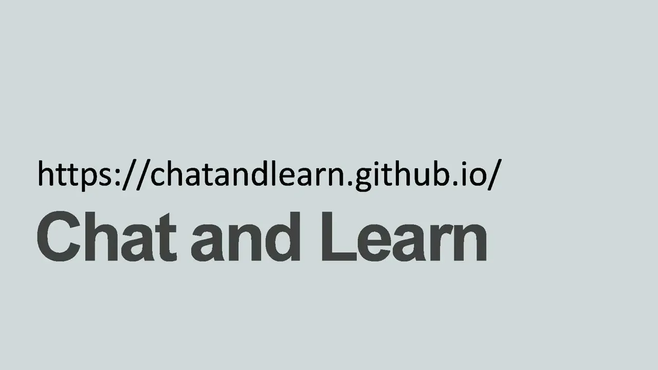 Chat and Learn gallery image
