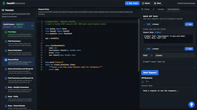 FastAPI Interactive Tutorials gallery image