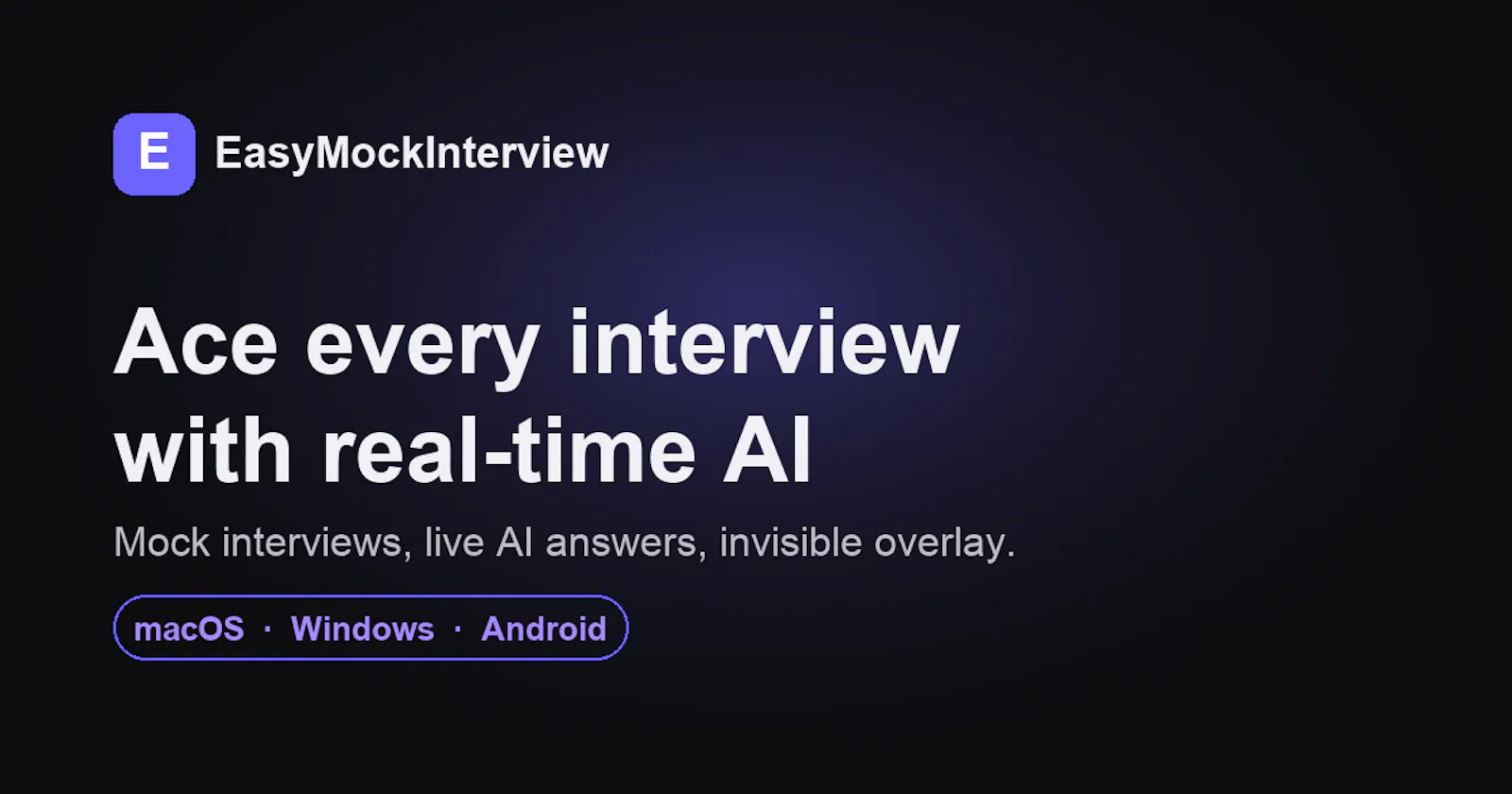 EasyInterview screenshot 1