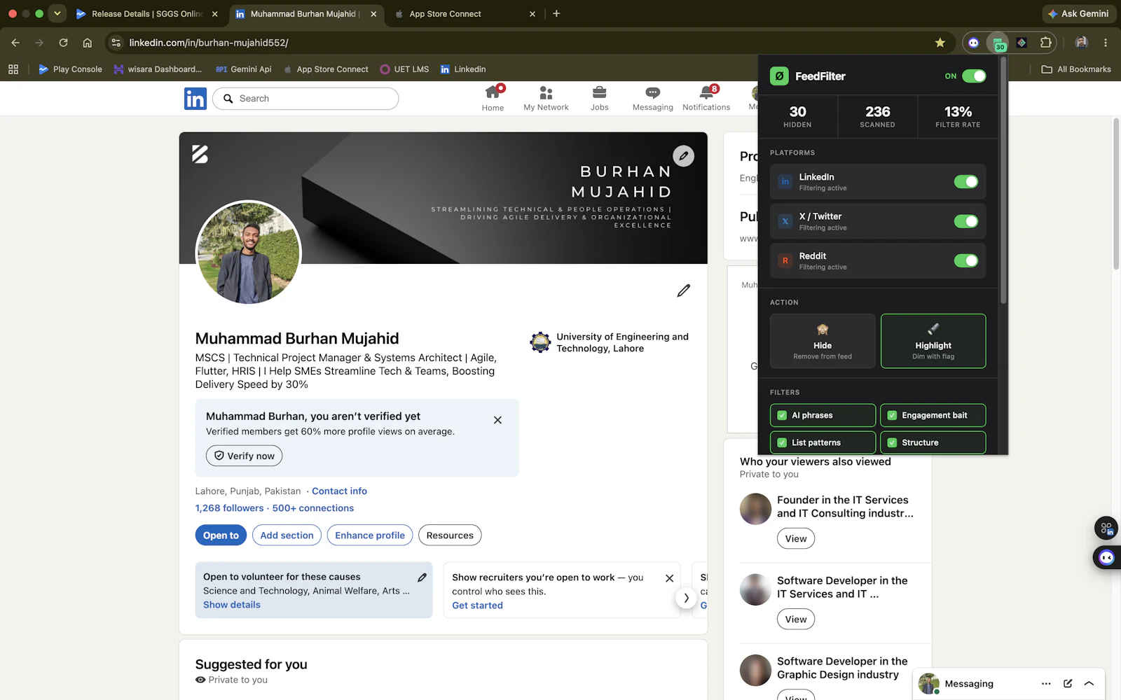 Welcome to FeedFilter screenshot 2