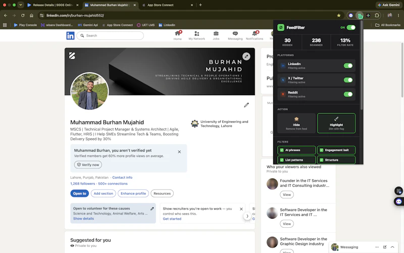 Welcome to FeedFilter screenshot 2
