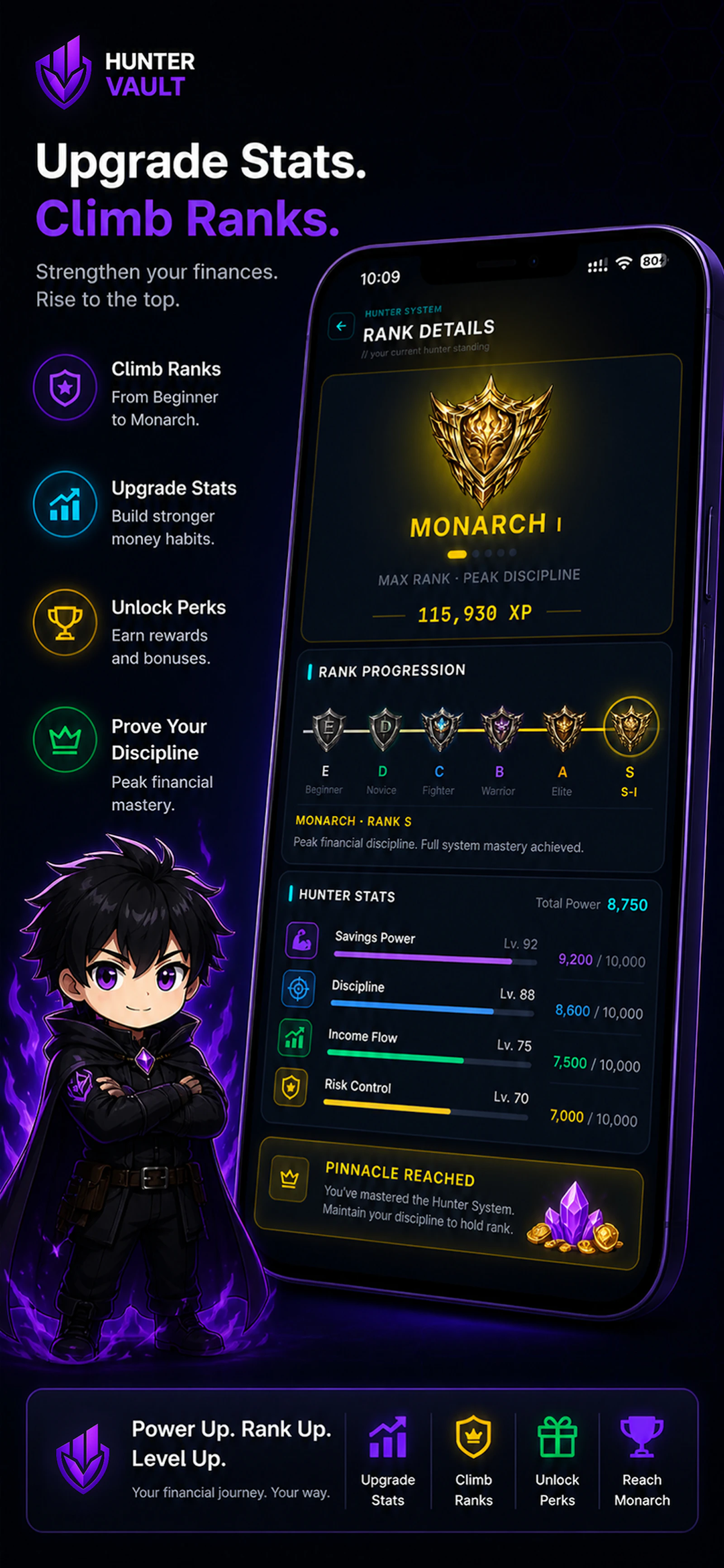 Hunter Vault: Level Up Finance screenshot 8