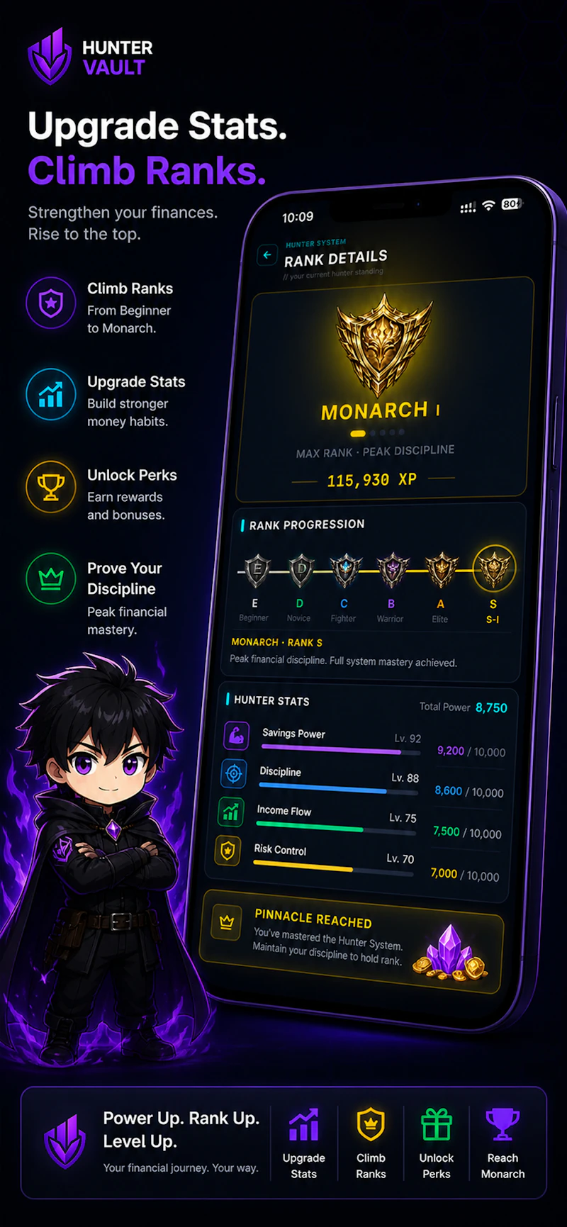 Hunter Vault: Level Up Finance screenshot 8