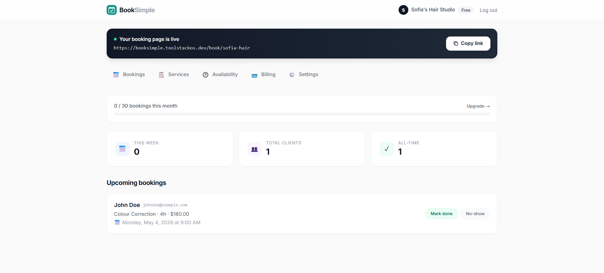BookSimple by MGS Hosting gallery image