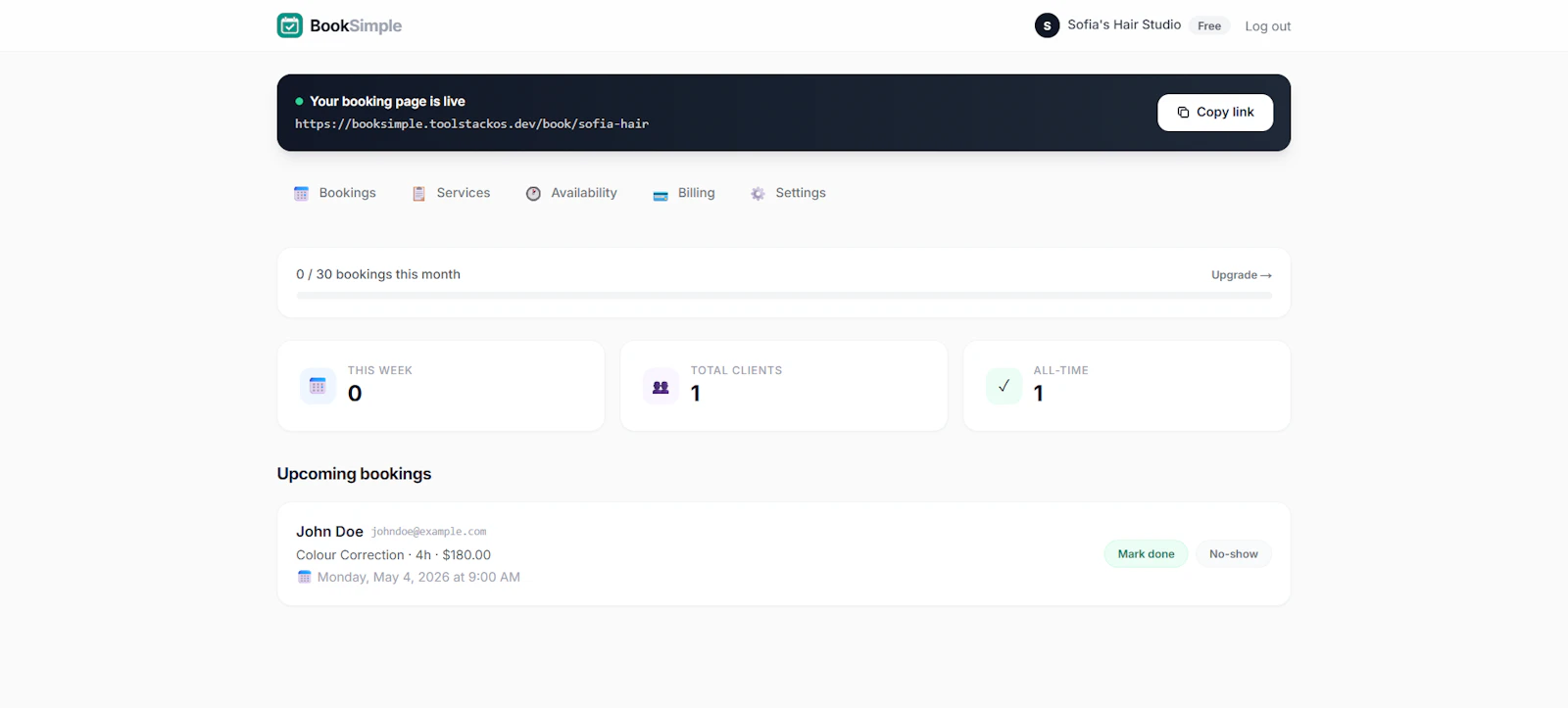 BookSimple by MGS Hosting screenshot 5