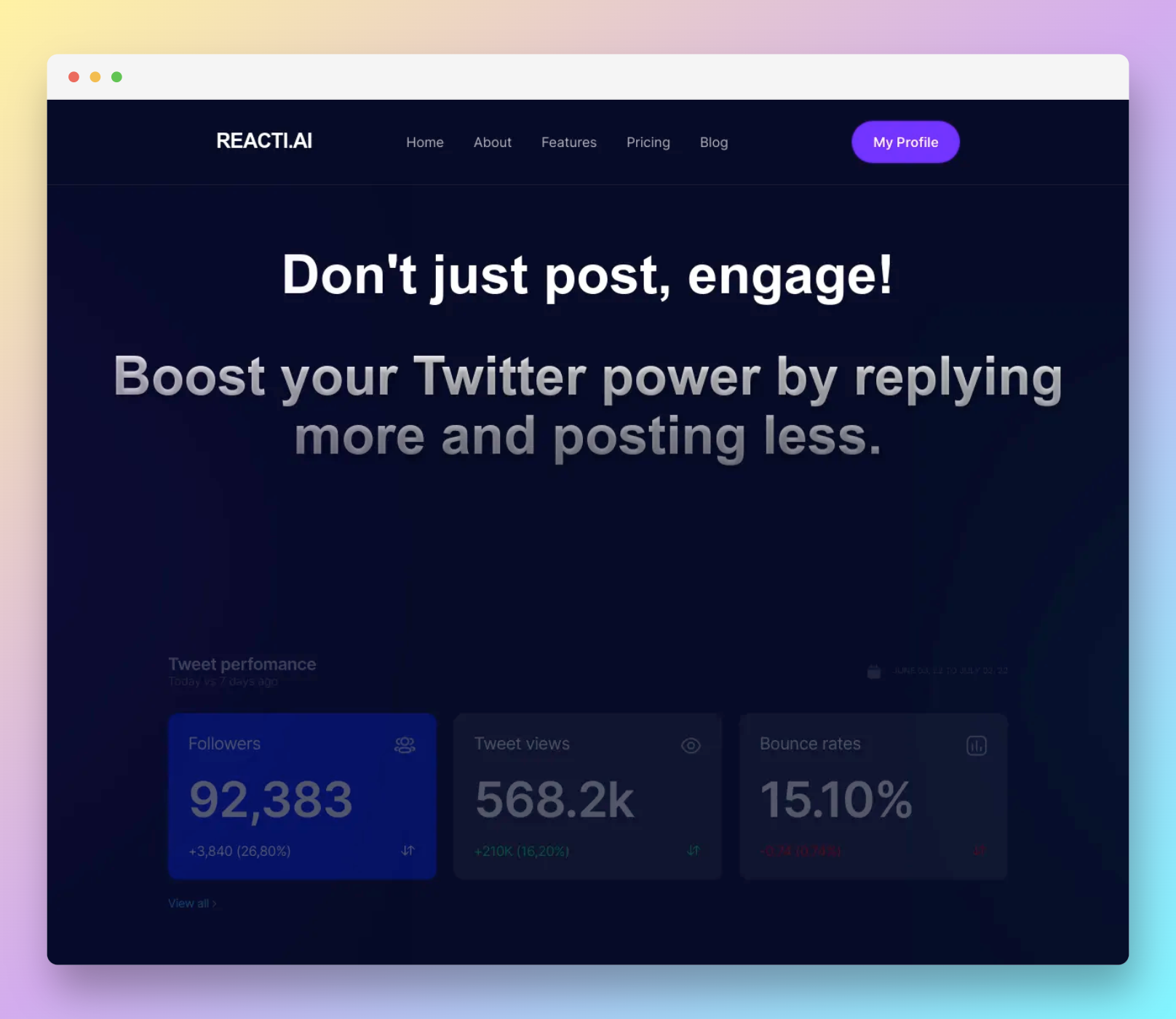 Reacti.ai - AI สำหรับการตอบกลับ Twitter - สัมผัสกับสังคมระดับต่อไปพร้อมคำตอบที่ขับเคลื่อนด้วย AI media 3