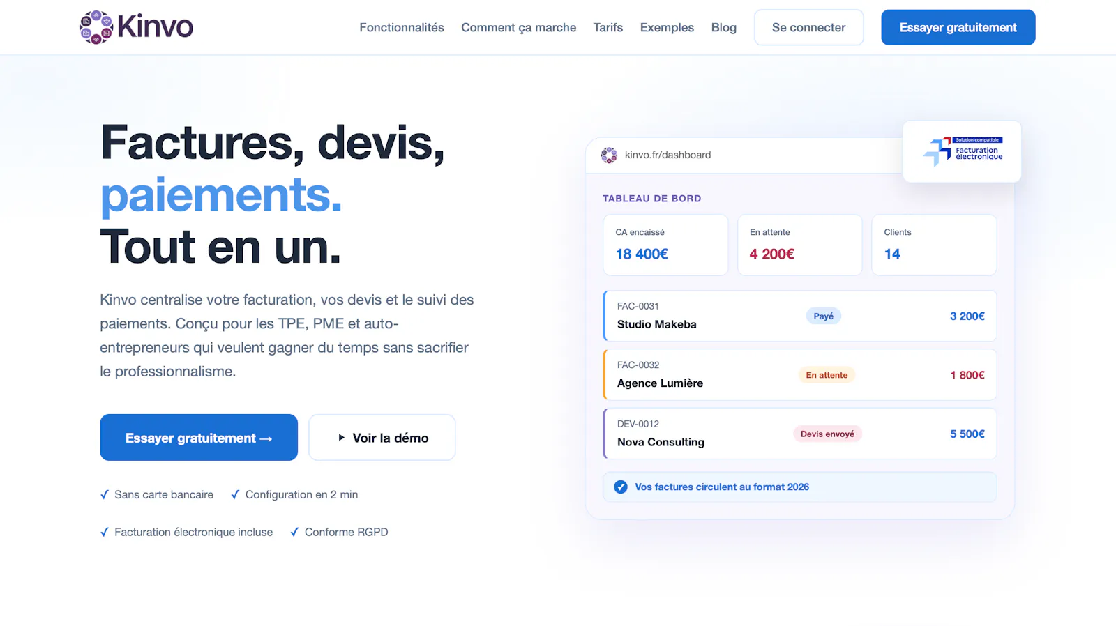 Kinvo screenshot 1
