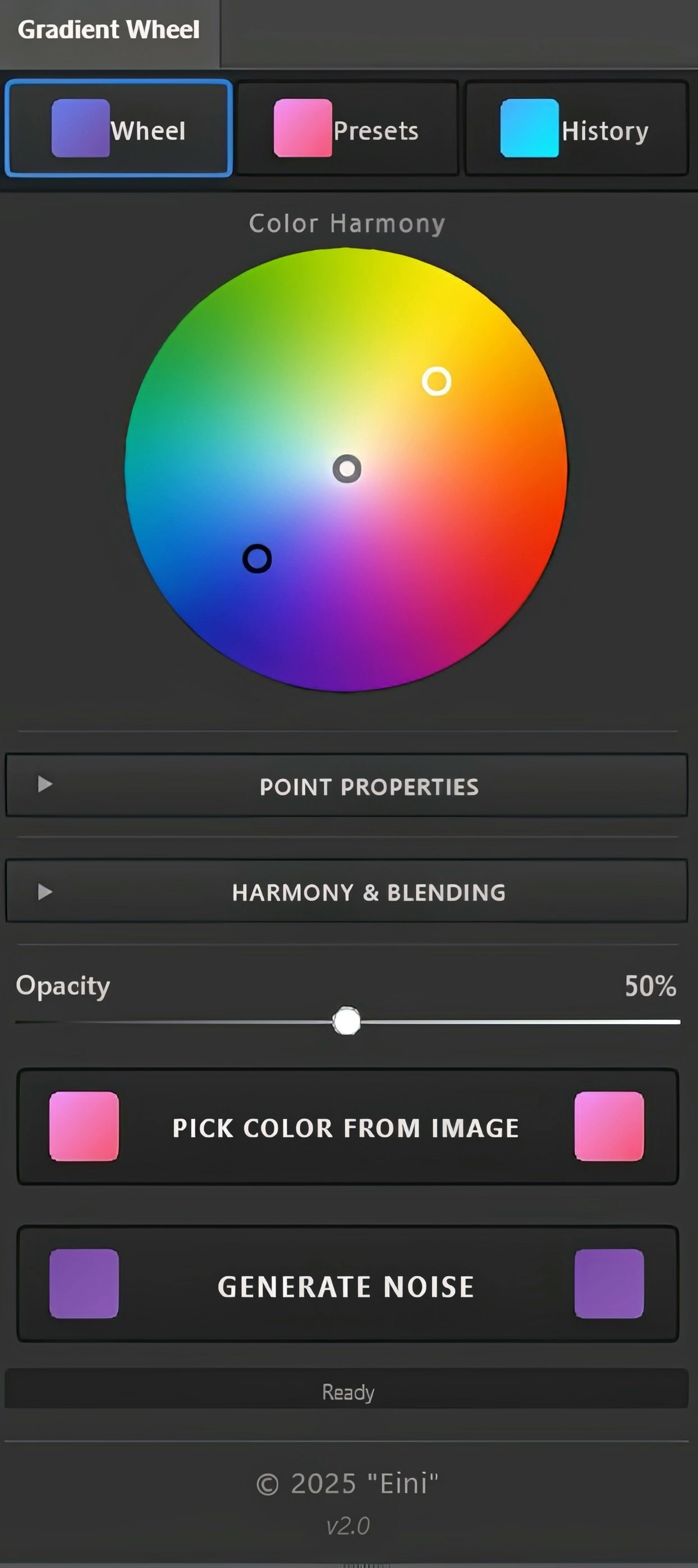 Gradient Wheel - Main product screenshot demonstrating key features and user interface