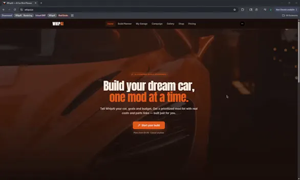 WhipAI - AI Car Mod Planner gallery image