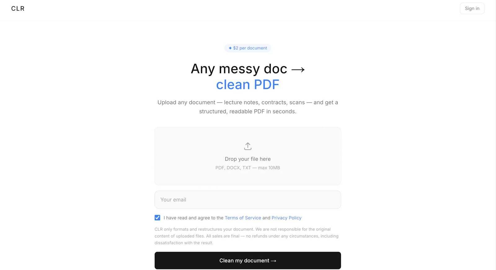 CLR screenshot 1