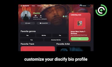 discify bio - extended spotify profiles gallery image
