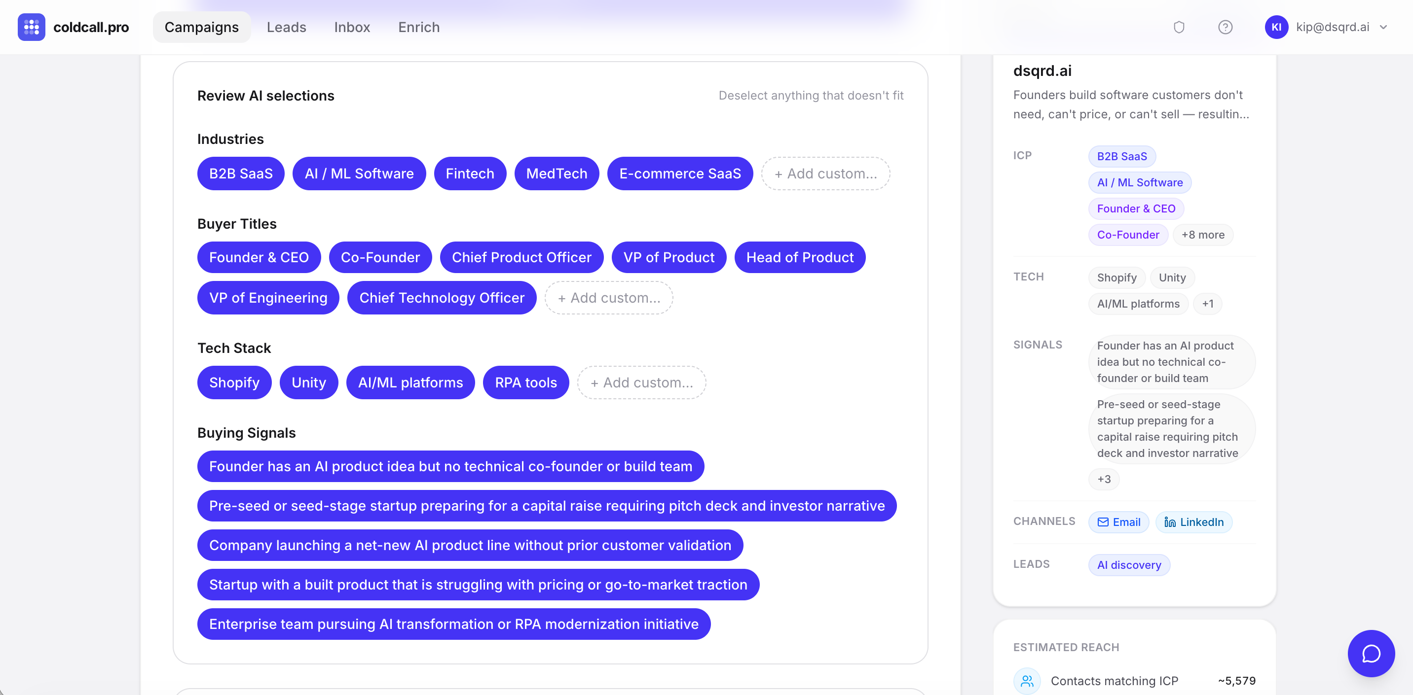 coldcall.pro - Screenshot 5 showing product features and functionality