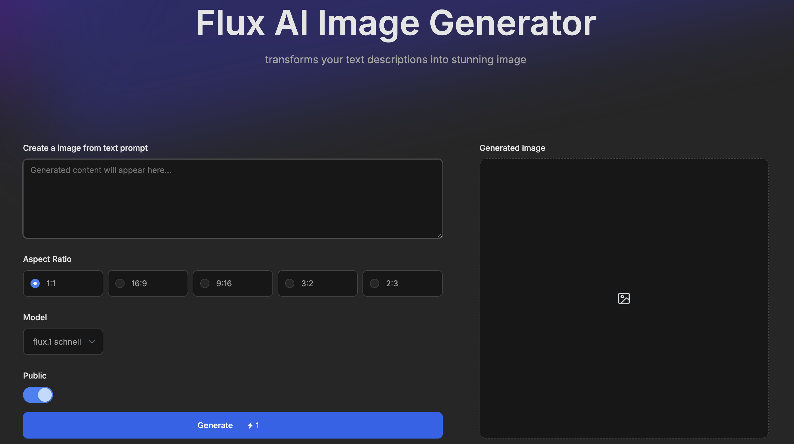 Flux AI Image Generator gallery image