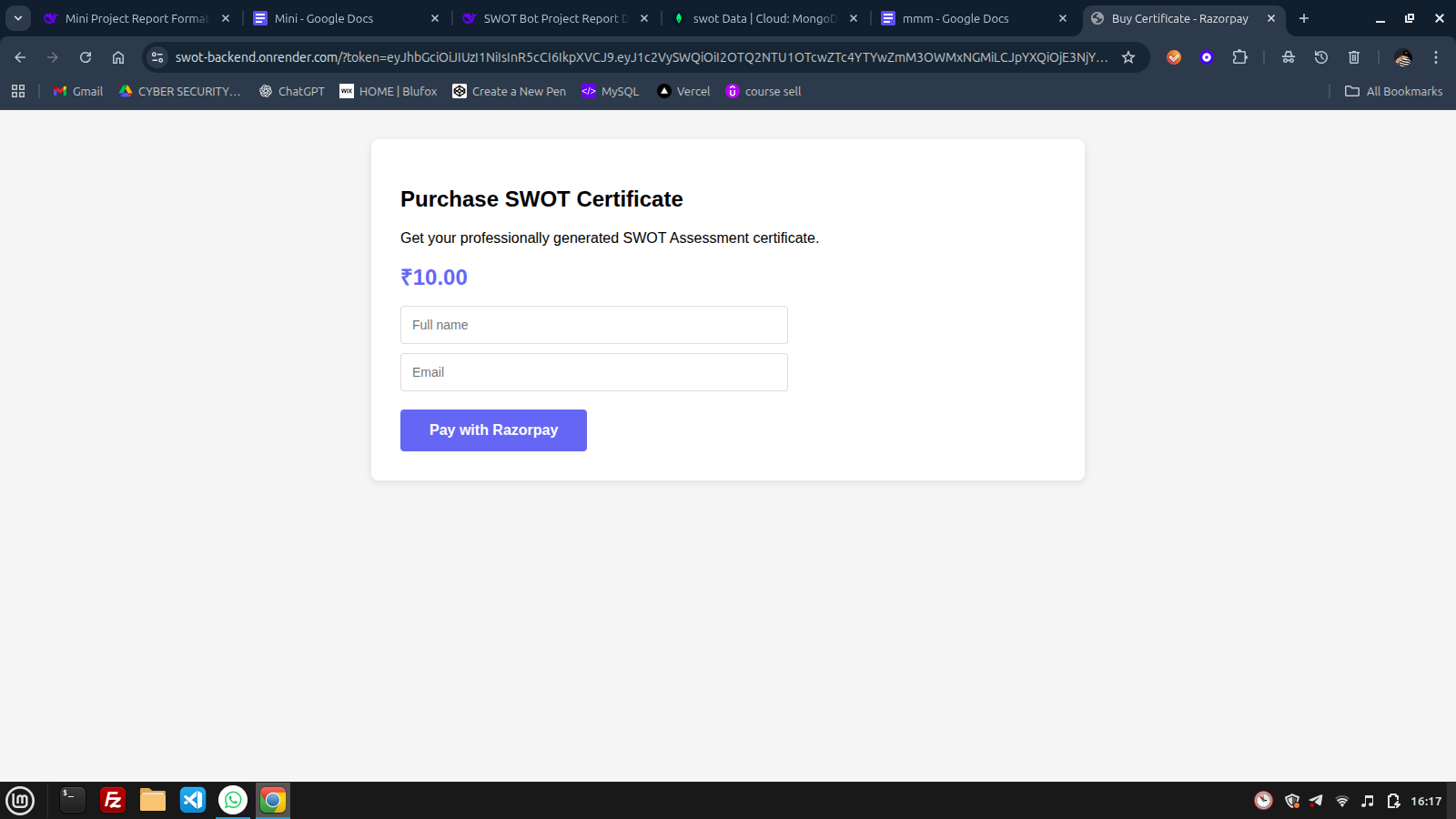 SWOT Analysis - Screenshot 4 showing product features and functionality