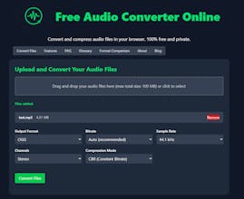 Free Audio Converter Online gallery image