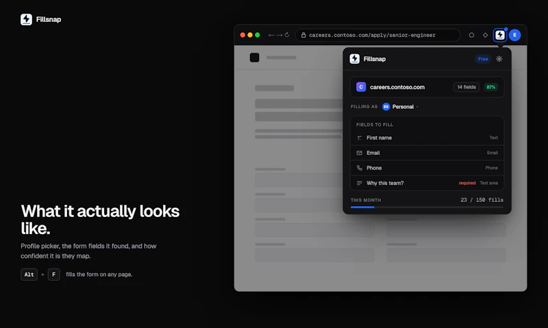 Fillsnap screenshot 3
