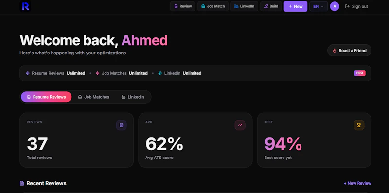 Resumiq screenshot 2