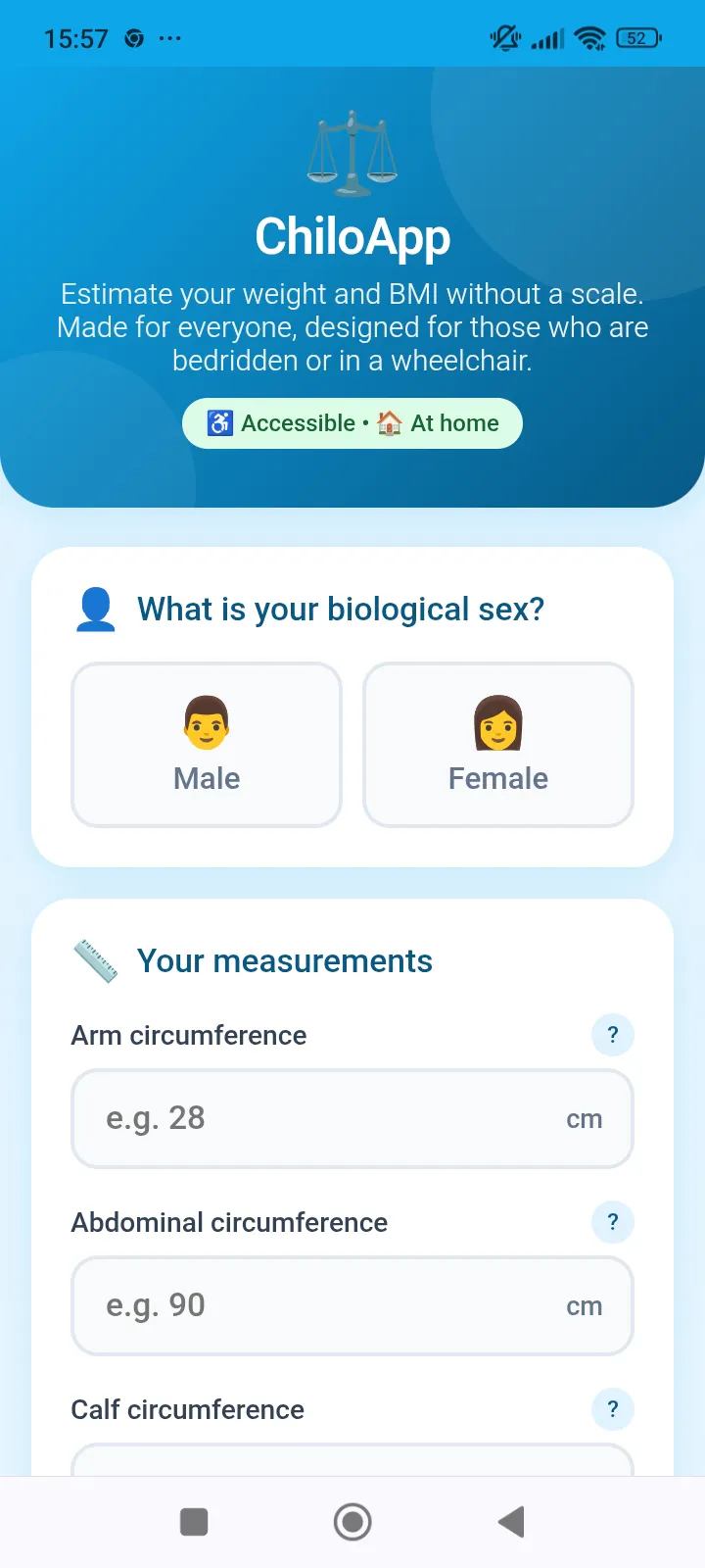 ChiloApp — Weight & BMI without a scale gallery image