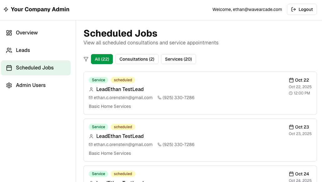 serviceCRM by SlappShell - Screenshot 3 showing product features and functionality