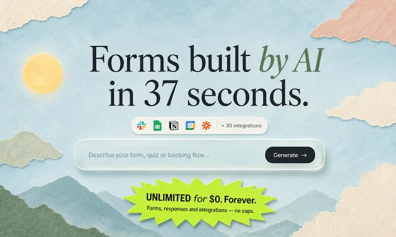 Formo. Forms built by AI. screenshot 1