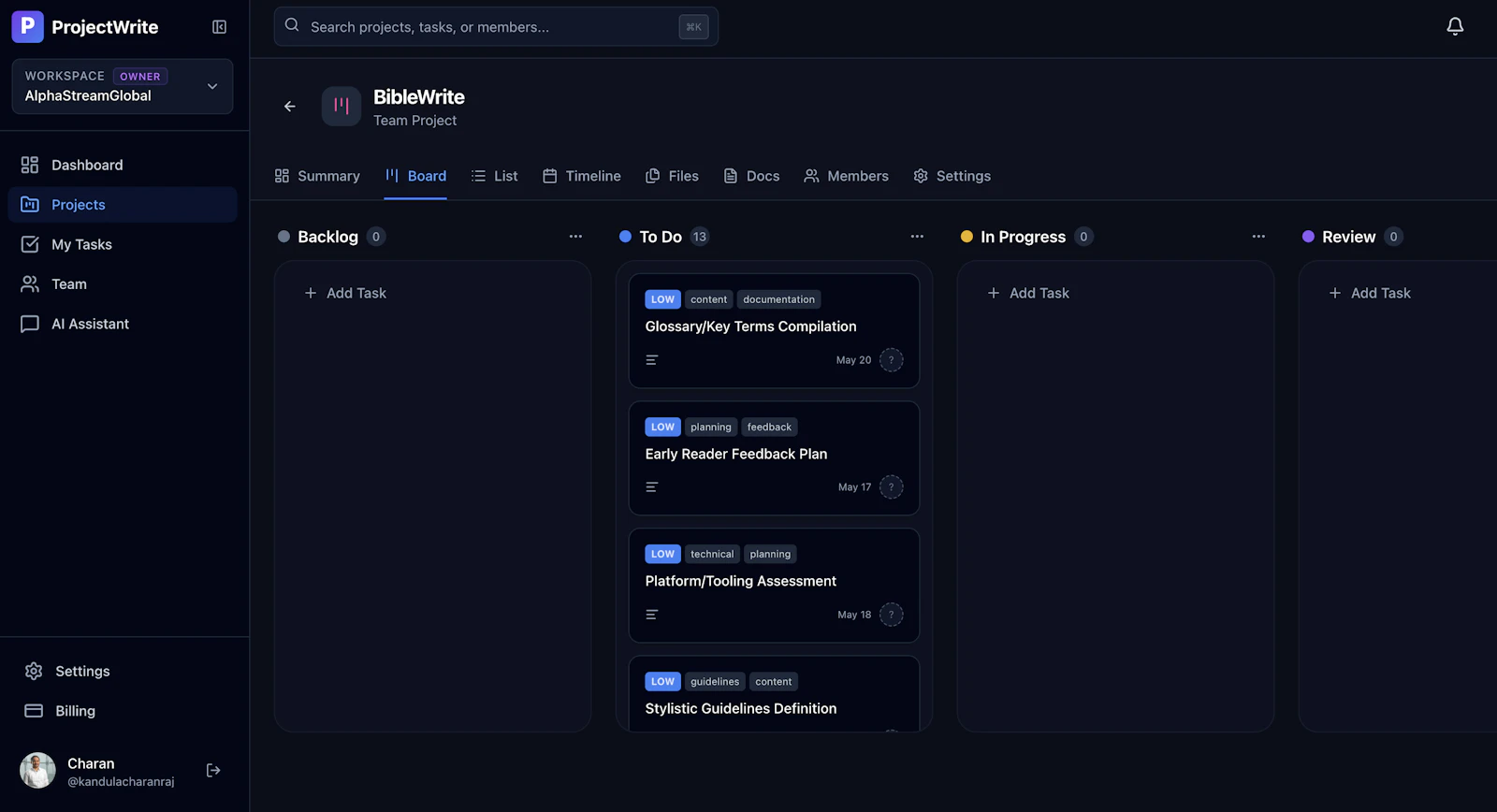 ProjectWrite screenshot 4