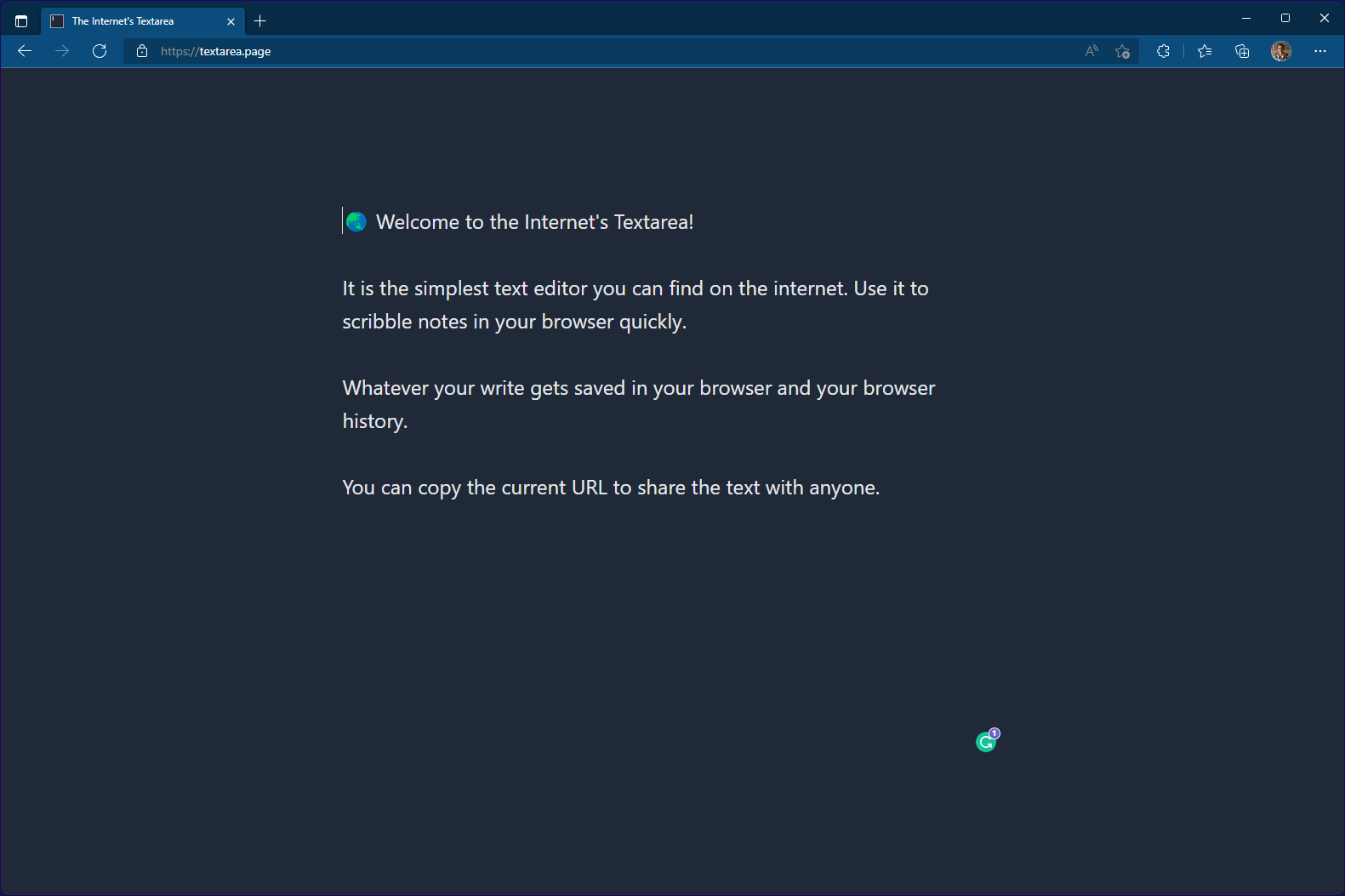 The Internet's Textarea gallery image