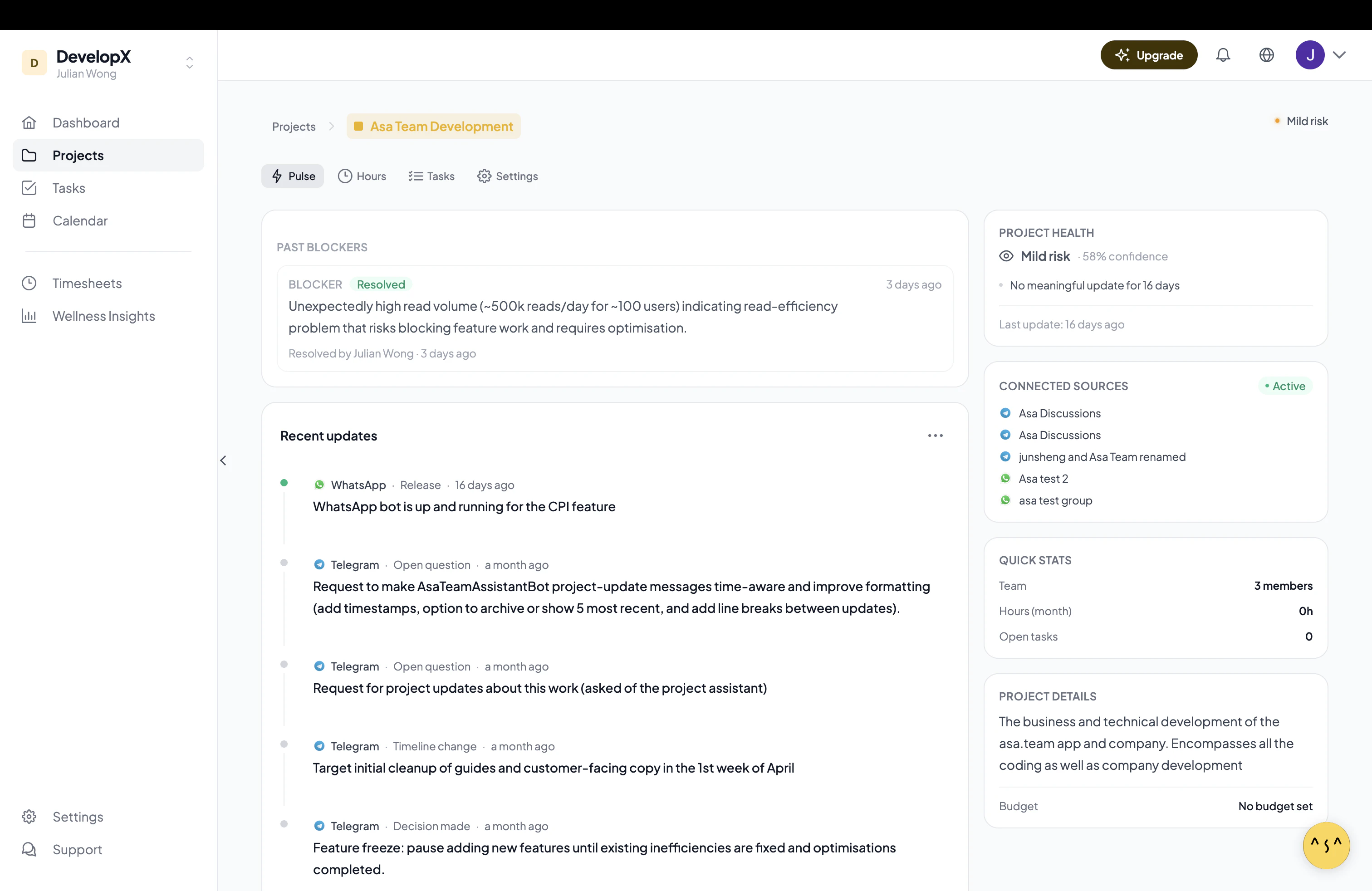 Asa.Team - Project Intelligence screenshot 3