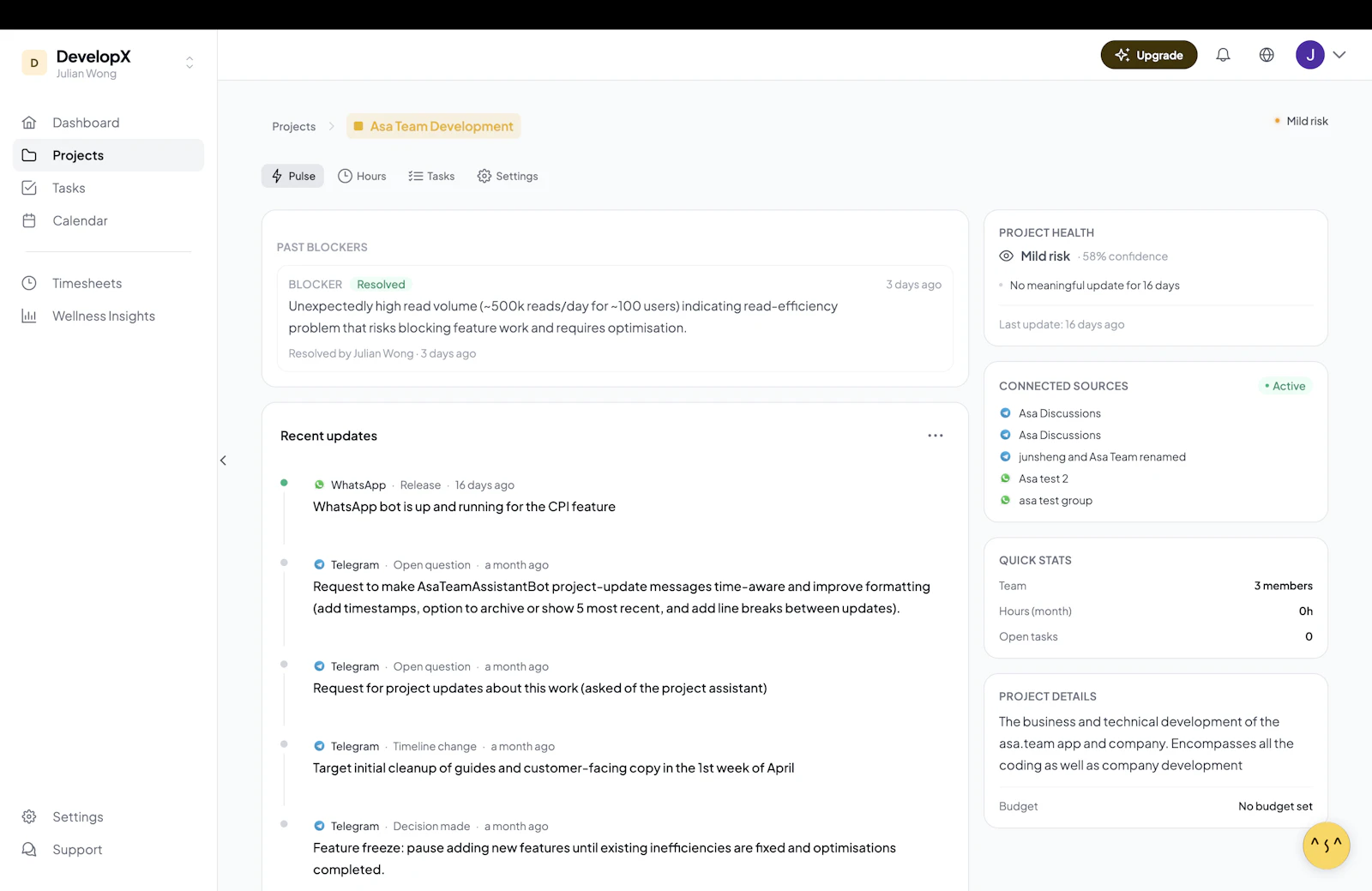 Asa.Team - Project Intelligence screenshot 4
