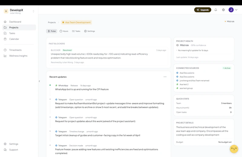 Asa.Team - Project Intelligence screenshot 4