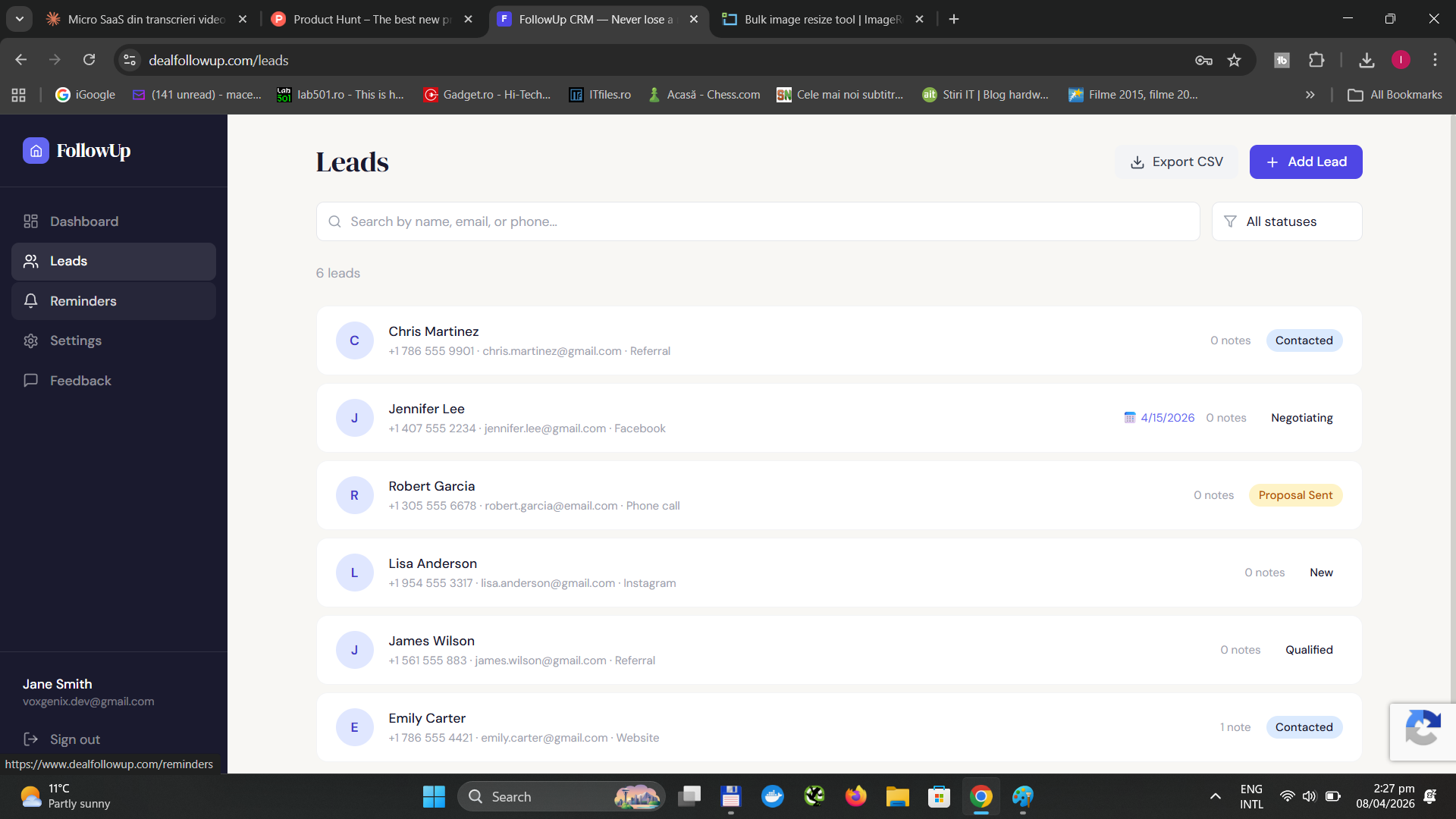 FollowUp CRM gallery image