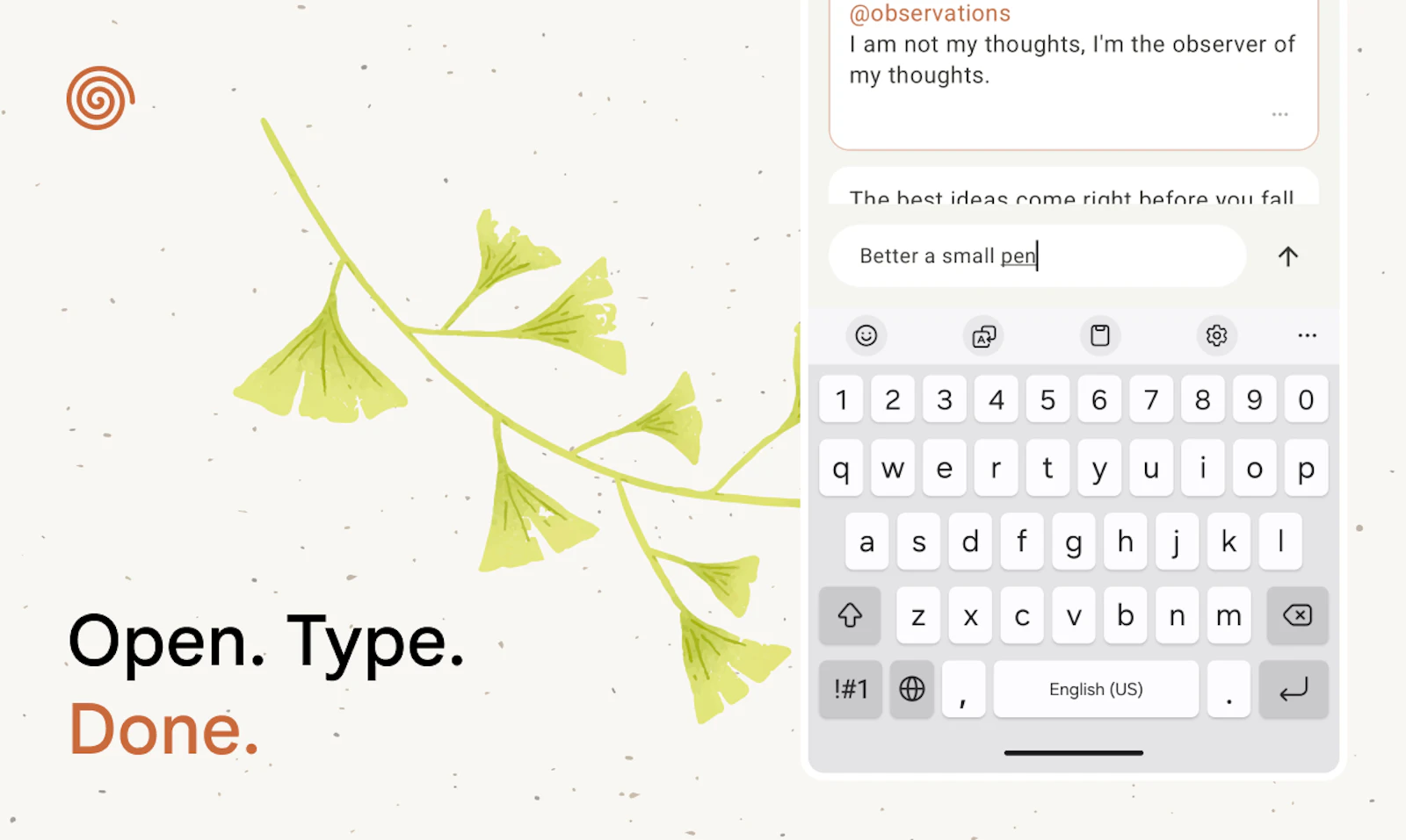 Brev - Fast and frictionless notes screenshot 3