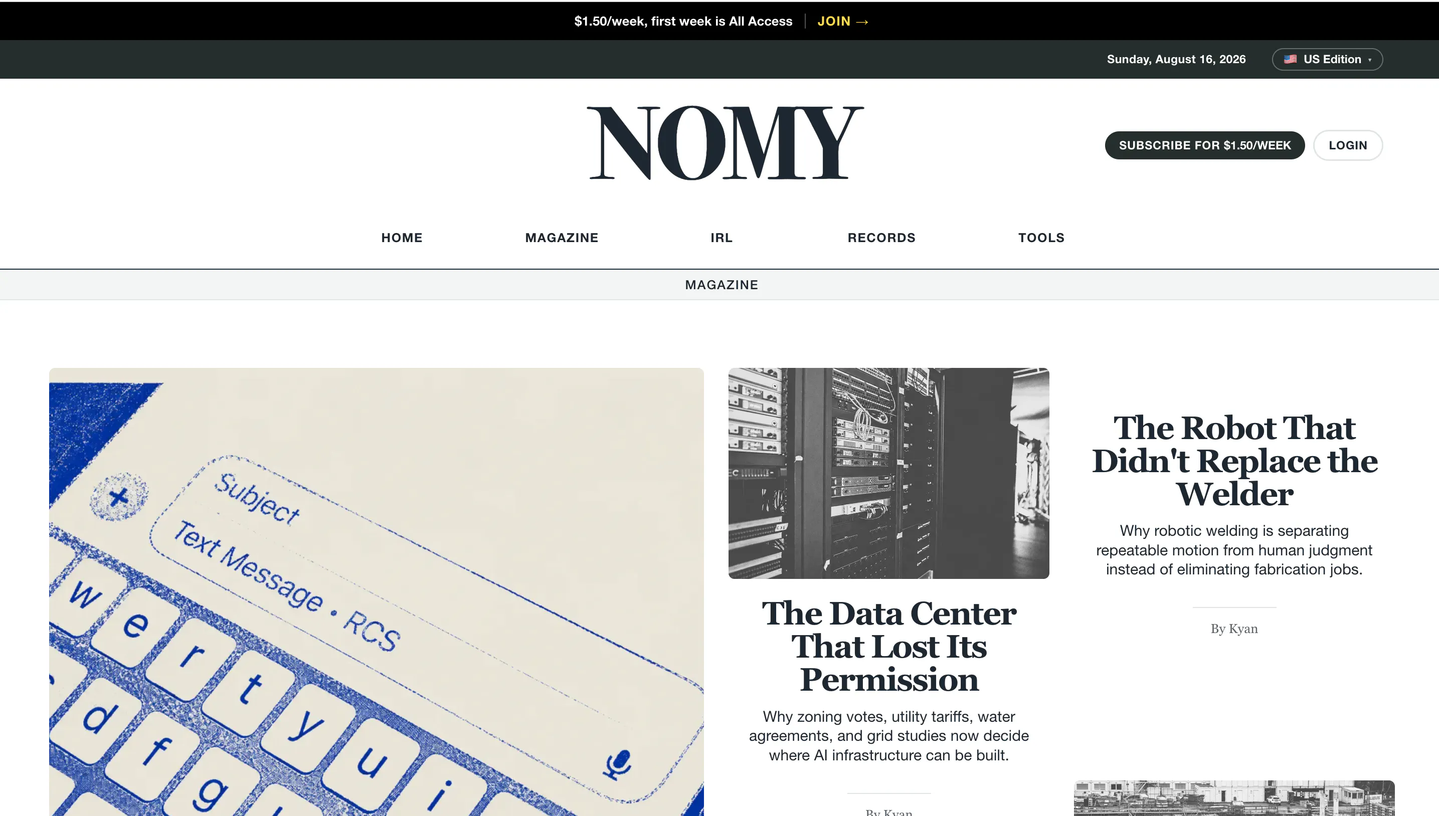 Nomy screenshot