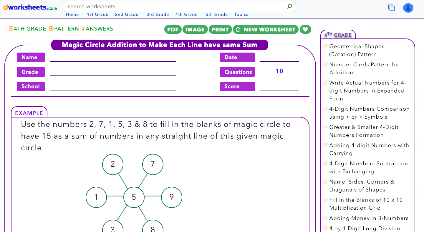 Dworksheets gallery image