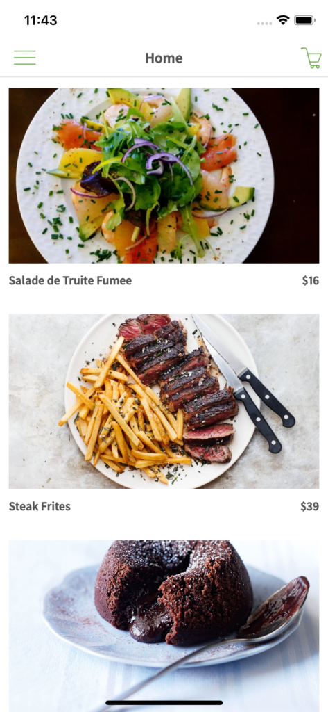 React Native UberEats Clone gallery image