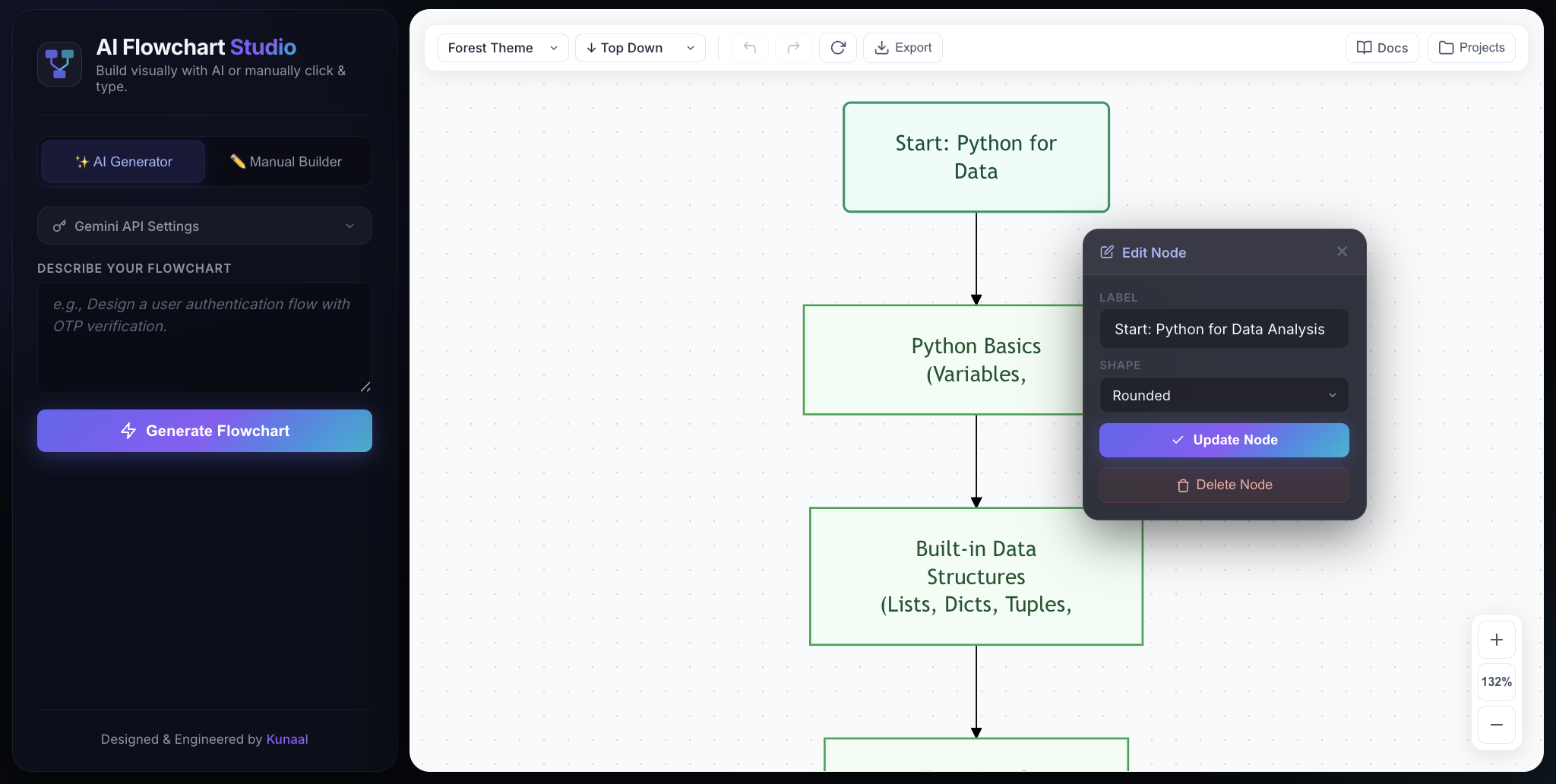 AI Flowchart Studio gallery image
